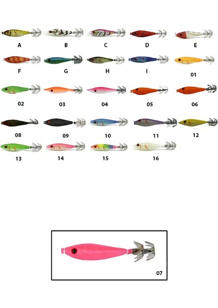 3007 Kalamar Zokası 6cm Metsuki Squid 07