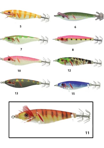 3008 Kalamar Zokası 7cm Fighter Squid 11