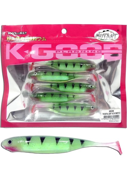 3538 Twost Tail Flash 9cm Levrek Silikonu 5li Paket Suni Yem 010 fiyatları