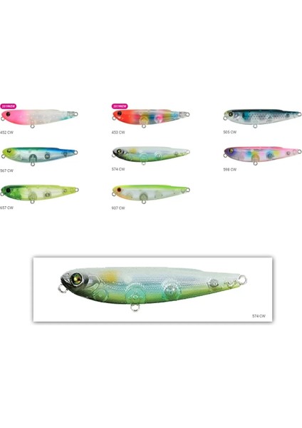 Zipbaits Fakie Dog 70MM Wdt Su Üstü 8.2gr Maket Balık 574