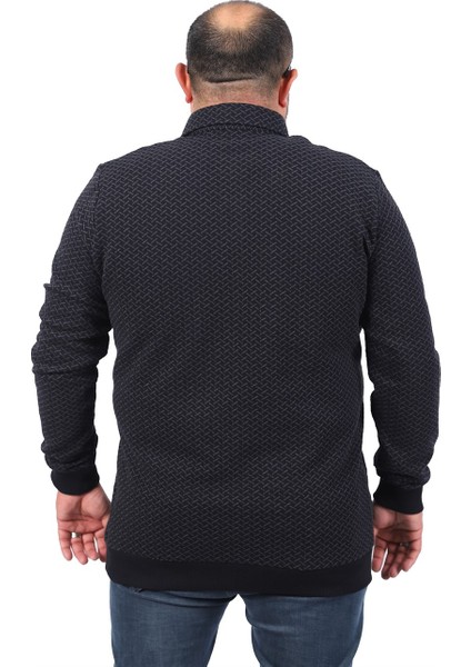 Mocgrande Büyük Beden Polo Yaka Sweat Impact Mc 22717 modelleri