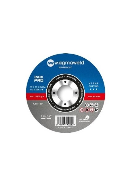 Magmacut Metal Kesme Taşı 180*3*22