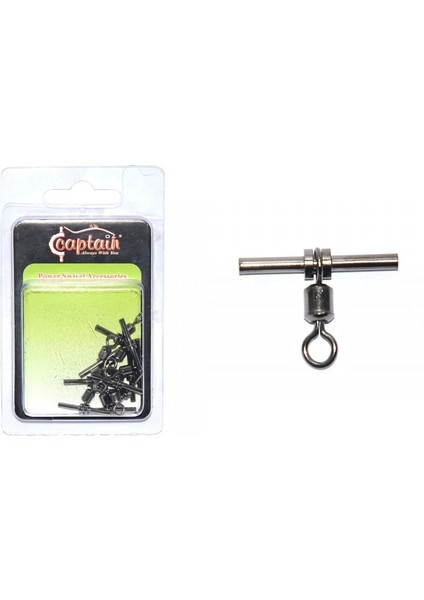 5127 Tube T Fırdöndü 10'lu Paket Black Nikel 7