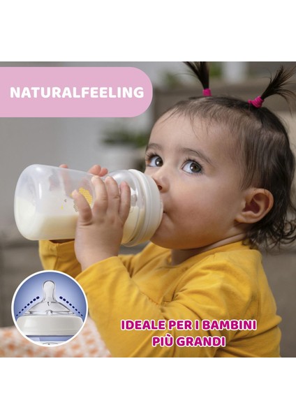 Natural Feeling Pp Biberon 330 ml Desenli