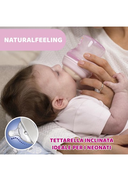 Natural Feeling Pp Biberon 150 ml Desenli