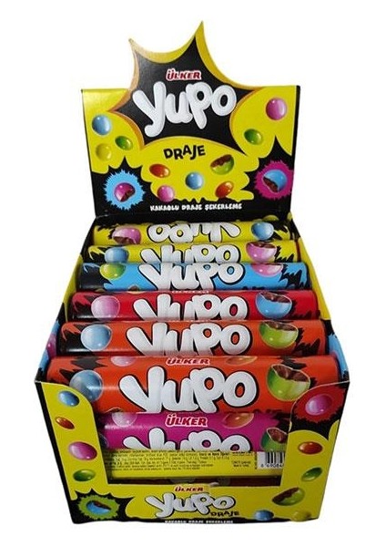 Yupo Bonibon Silindir Renkli Draje 24'lü