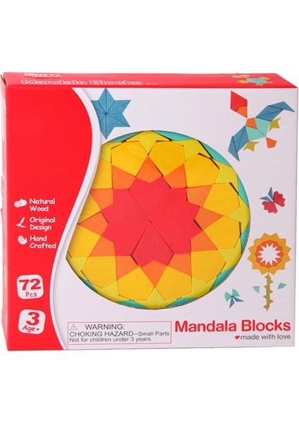 Ahşap 3D Puzzle ve Mandala Bulmaca Set