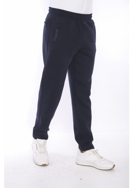 Escetic Erkek Spor Lacivert 3 İplik, İçi Polarlı , Kışlık Kalın Kumaş Regular Eşofman Altı - B1294 modelleri