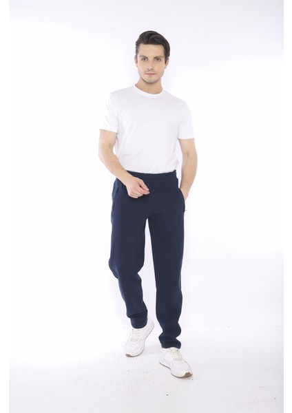 Escetic Erkek Spor Royal 3 İplik, İçi Polarlı , Kışlık Kalın Kumaş Regular Eşofman Altı - B1294 fırsatları