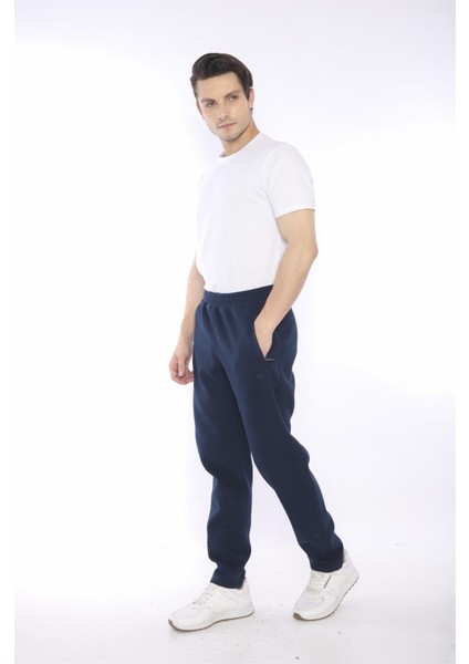 Escetic Erkek Spor Royal 3 İplik, İçi Polarlı , Kışlık Kalın Kumaş Regular Eşofman Altı - B1294 indirimleri