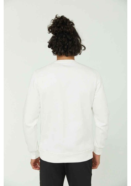 22KCEEO05615 Cazador 5615 3 Iplik Sweat Ekru modelleri