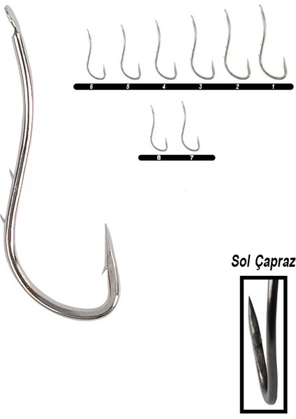 Hryu 191 Tırnaklı Canlı Yem Iğnesi 15'li Paket Nikel 2