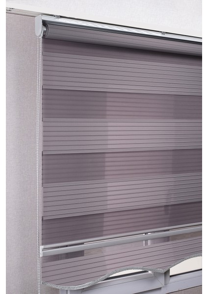 Brillant Etekli Gri Pileli Zebra Kaliteli Güneşlik Stor Perde fiyatları
