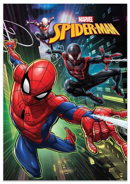 Spiderman Çizgili Defter A4 40 Yaprak