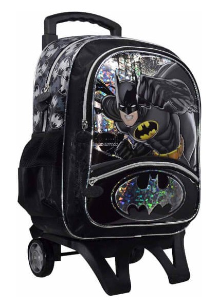 Batman Çekçekli Okul Çantası Siyah 1203