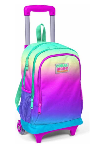 Coral High Renkli Çekçekli Okul Çantası 23910 fırsatları