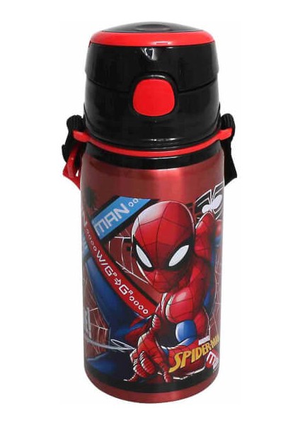 Spiderman Salto Web Slinging Time Çelik Matara 500 ml 42074