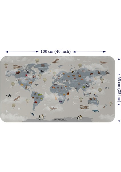 Eğitici Dünya Haritası Dünya Atlası Çocuk ve Bebek Odası Duvar Sticker fırsatları