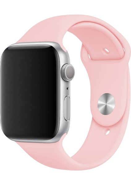 Apple Watch Uyumlu 3 4 5 6 7 8 Se Delikli 38 40 41MM Kordon Kayış Bileklik Klasik Silikon