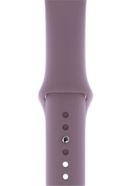 Apple Watch Uyumlu 38 - 40 mm Spor Kordon Silikon Kayış Lila fiyatları