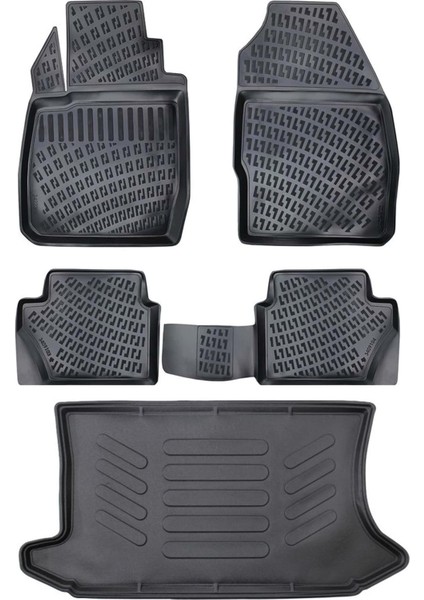 Ford Fiesta 2002-2008 3D Paspas ve Bagaj Havuzu Seti