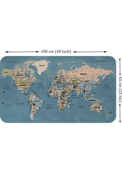 Eğitici - Öğretici Dünya ve Türkiye Haritası Çocuk Odası Duvar Stickerı fiyatları