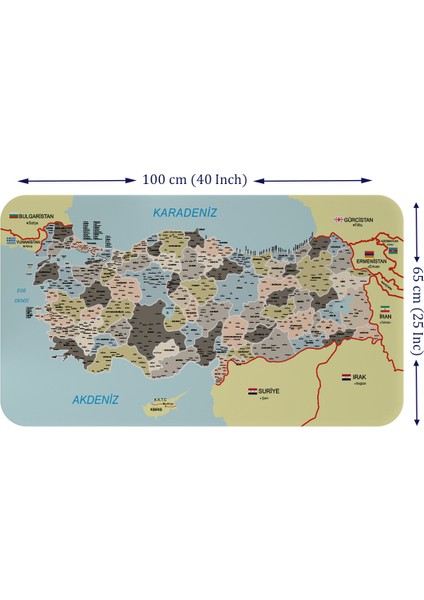 Eğitici - Öğretici Dünya ve Türkiye Haritası Çocuk Odası Duvar Stickerı fırsatları