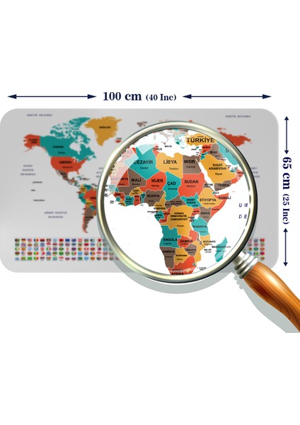 Eğitici - Öğretici Dünya ve Türkiye Haritası Çocuk Odası Duvar Stickerı modelleri