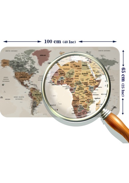 Eğitici ve Öğretici Dünya ve Türkiye Haritası Çocuk Odası Duvar Stickerı modelleri