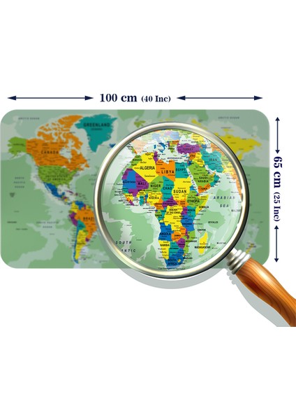 Eğitici Ülke ve Başkent Okyanus Detaylı Atlası Dünya Haritası Duvar Sticker modelleri