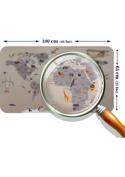 Eğitici Dünya Haritası Dünya Atlası Çocuk ve Bebek Odası Duvar Sticker modelleri