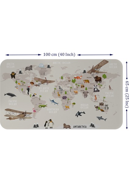 Eğitici Dünya Haritası Dünya Atlası Çocuk ve Bebek Odası Duvar Sticker fiyatları