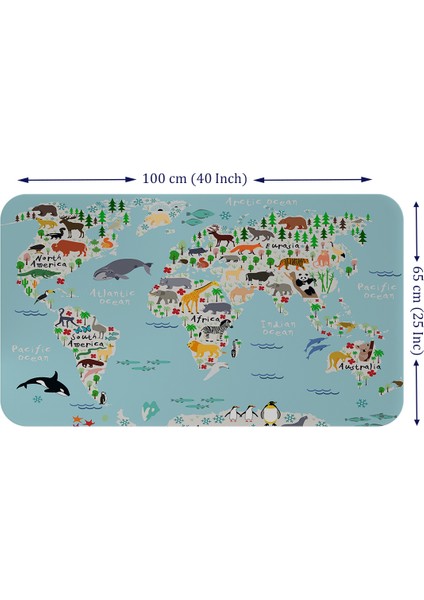 Eğitici Dünya Haritası Dünya Atlası Çocuk ve Bebek Odası Duvar Sticker fiyatları