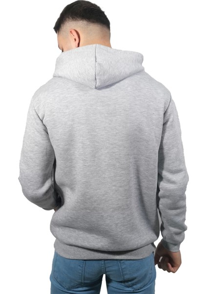 Daniel Milano Erkek Holiday Gri Kapüşonlu SWEATSHIRT-238