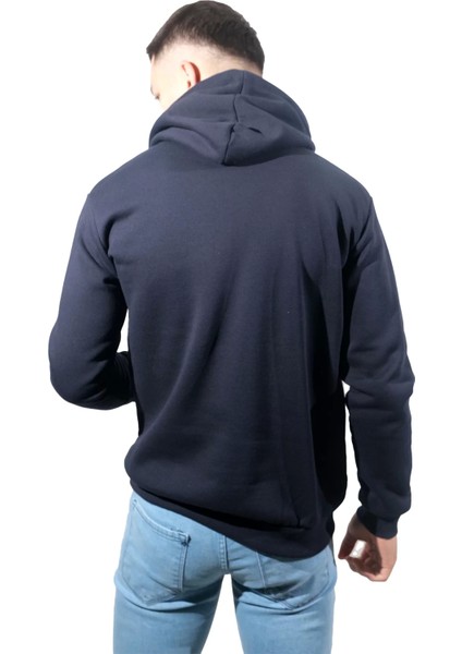 Erkek Vintage Lacivert Kapüşonlu SWEATSHIRT-237 modelleri
