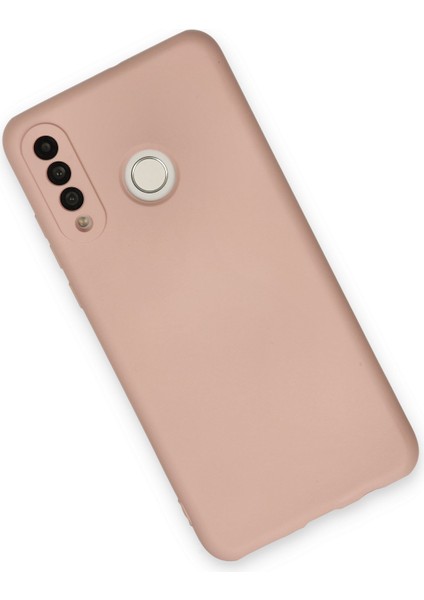 Huawei P30 Lite Kılıf Nano Içi Kadife Silikon - Pudra