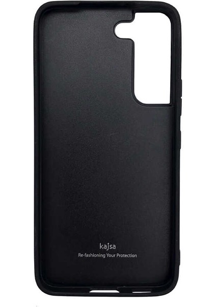 Galaxy S22 Kılıf Kajsa Pearl Pattern Hakiki Deri Kapak