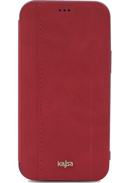 Apple iPhone 12 Kılıf Kajsa Dale Serisi Parallel Pu Folio Kapaklı Kılıf