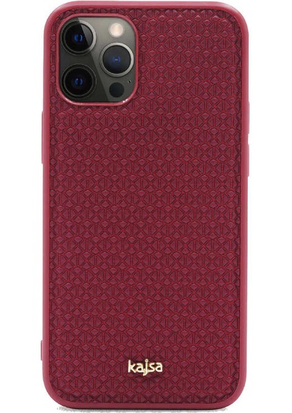 Apple iPhone 12 Pro Max Kılıf Kajsa Splendid Serisi 3D Leaf Kapak