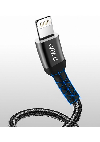 WP101 Mfı Lightning Pd Kablo 30W Hızlı Şarj Kablosu 100 mm Data Kablo