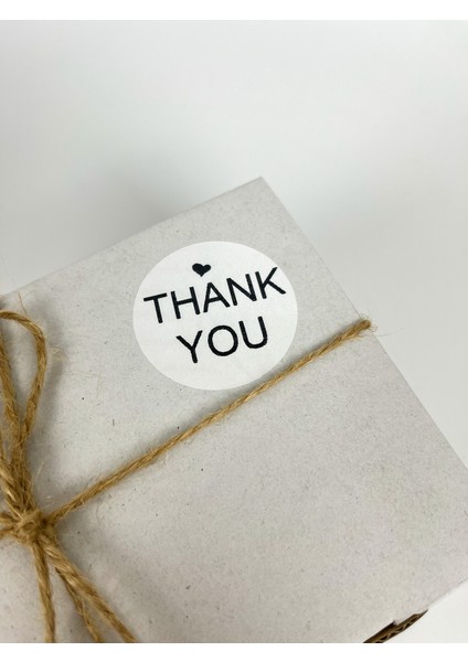 Thank You Yazılı 50 mm Yapışkanlı Stciker Etiket 100 Adet