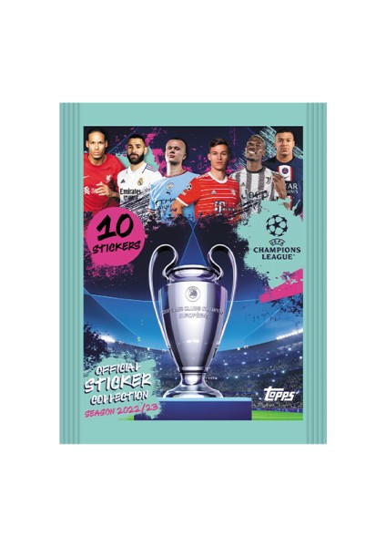 2022-23 UEFA Şampiyonlar Ligi Resmi Lisanslı Futbolcu Sticker Koleksiyonu / Paket