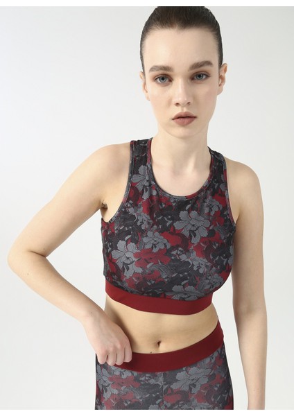 Bordo Kadın Büstiyer Y-Koı