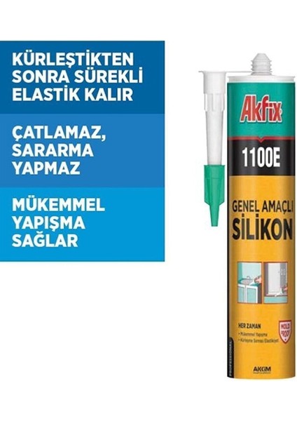 1100E Şeffaf Silikon 280 gr fiyatları