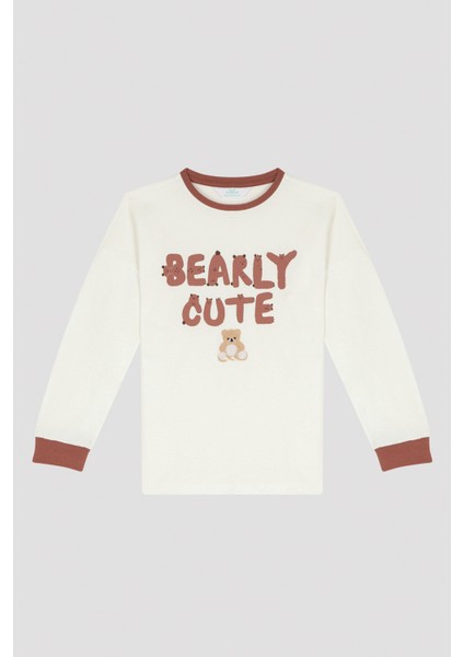 Beyaz Erkek Çocuk Bearly Pijama Takımı fiyatları