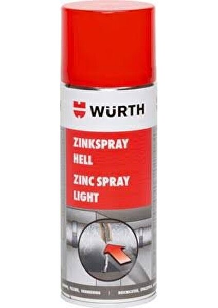 WÜRTH ÇİNKO AÇIK RENKLİ SPREY 400 ML