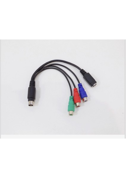 S-Video 9 Pin Erkek To 3 Rca Dişi & 4 Pin S-Video Dişi Dönüştürücü Adaptör