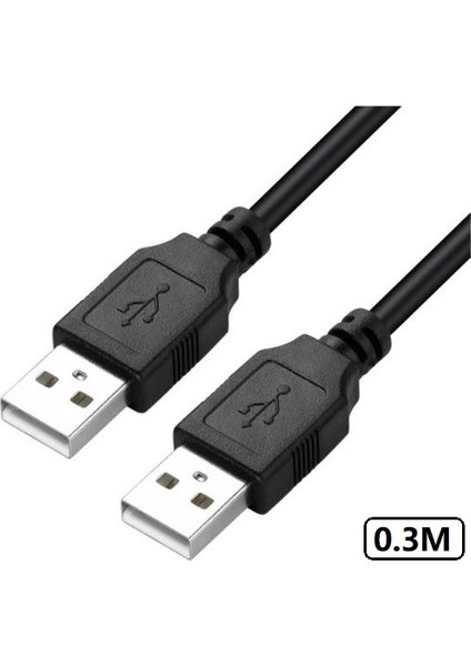 5246 USB Uzatma Kablosu 0.3 Metre Uzatıcı Iki Ucu Erkek Erkek 30CM