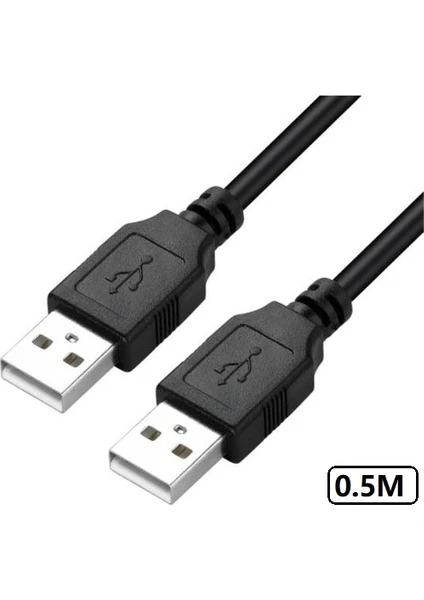 5247 USB Uzatma Kablosu 0.5 Metre Uzatıcı Iki Ucu Erkek Erkek 50CM