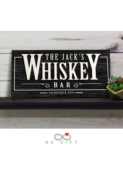 Kişiye Özel Dekoratif Ahşap Cafe&bar Tabelası 46CM - Model 6
